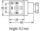 Wtyczka zaworowa SVS ECO, typ A- 7000-29245-0000000