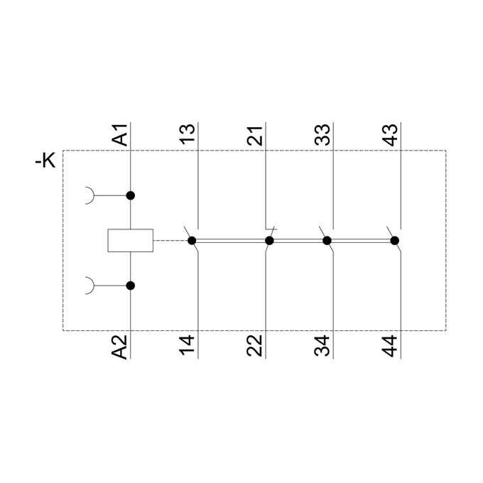 Stycznik pomocniczy 3NO + 1NC 220 VAC 3RH2131-1AP60