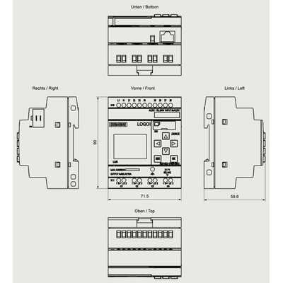 Sterownik LOGO! 8.4 24RCE - 6ED1052-1HB08-0BA2