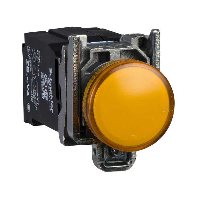 Lampka sygnalizacyjna z pomarańczową żarówką 110/120V XB4BV35