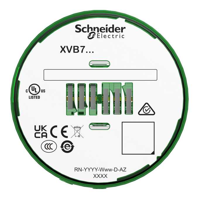 Moduł świetlny sygnalizatora zielony XVB7C23