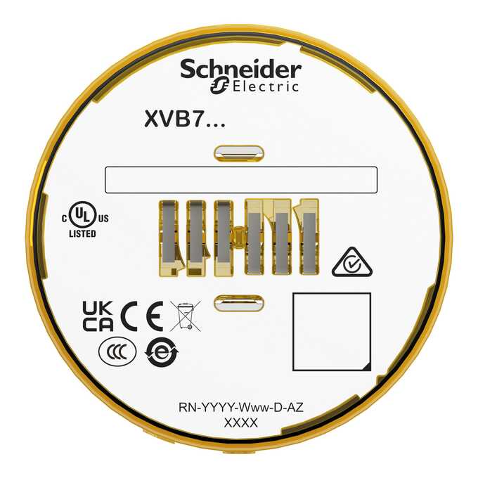 Moduł świetlny sygnalizatora żółty XVB7C58