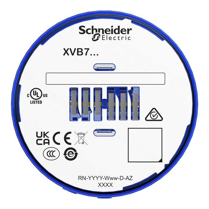 Moduł świetlny sygnalizatora niebieski XVB7C66