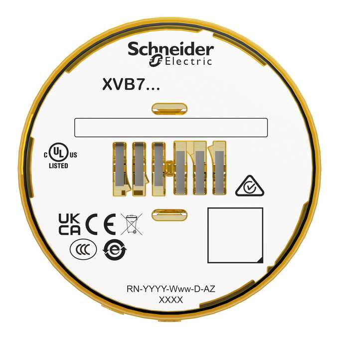 Moduł świetlny sygnalizatora żółty XVB7C28