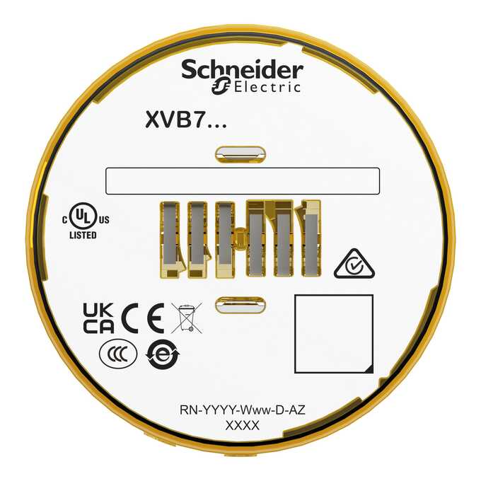 Moduł świetlny sygnalizatora żółty XVB7C68