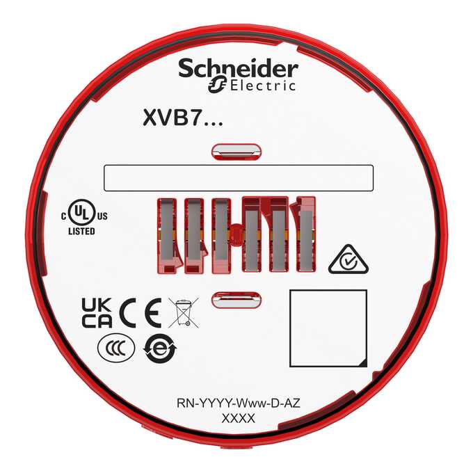 Moduł świetlny sygnalizatora czerwony XVB7C64