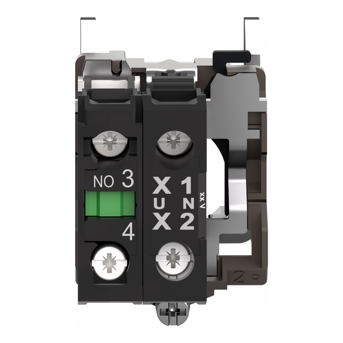 Korpus przycisku LED 230/240V biały 1NO ZB4BW0M11