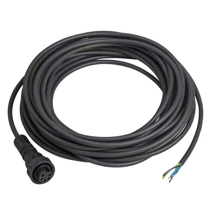 Złącze żeńskie 7/8“ proste 5-pinowe przewód 10m XZCP1764L10