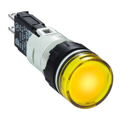 Wskaźnik świetlny żółty okrągły 12...24 V XB6AV5BB