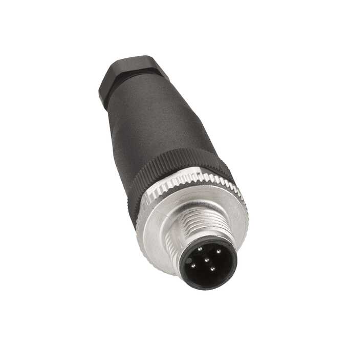 Złącze męskie M12 proste 5-pinowe XZCC12MDM50B