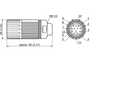 Wtyk M23/12-pin DOS-2312-G