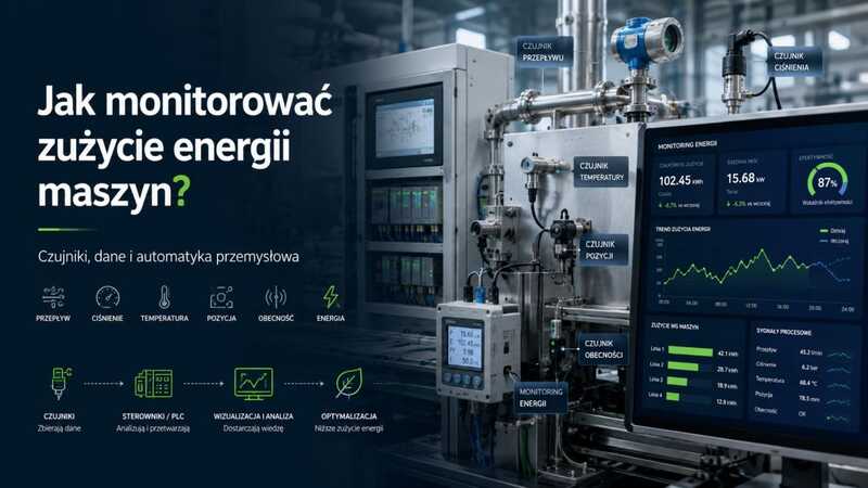 Jak monitorować zużycie energii maszyn przy pomocy czujników przemysłowych?
