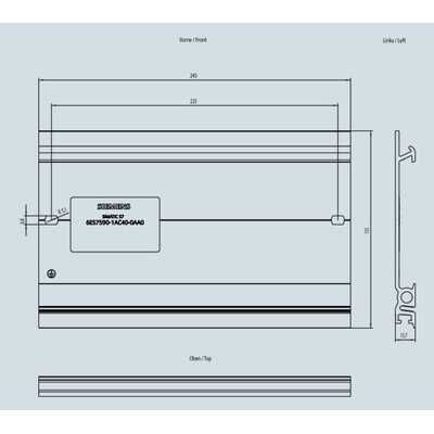 SIMATIC S7-1500 Szyna montażowa ES7590-1AC40-0AA0
