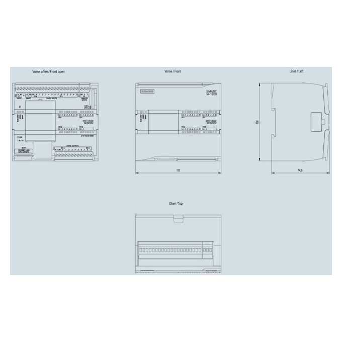 SIMATIC S7-1200 CPU 1214C DC/DC/DC - 6ES7214-1AG40-0XB0