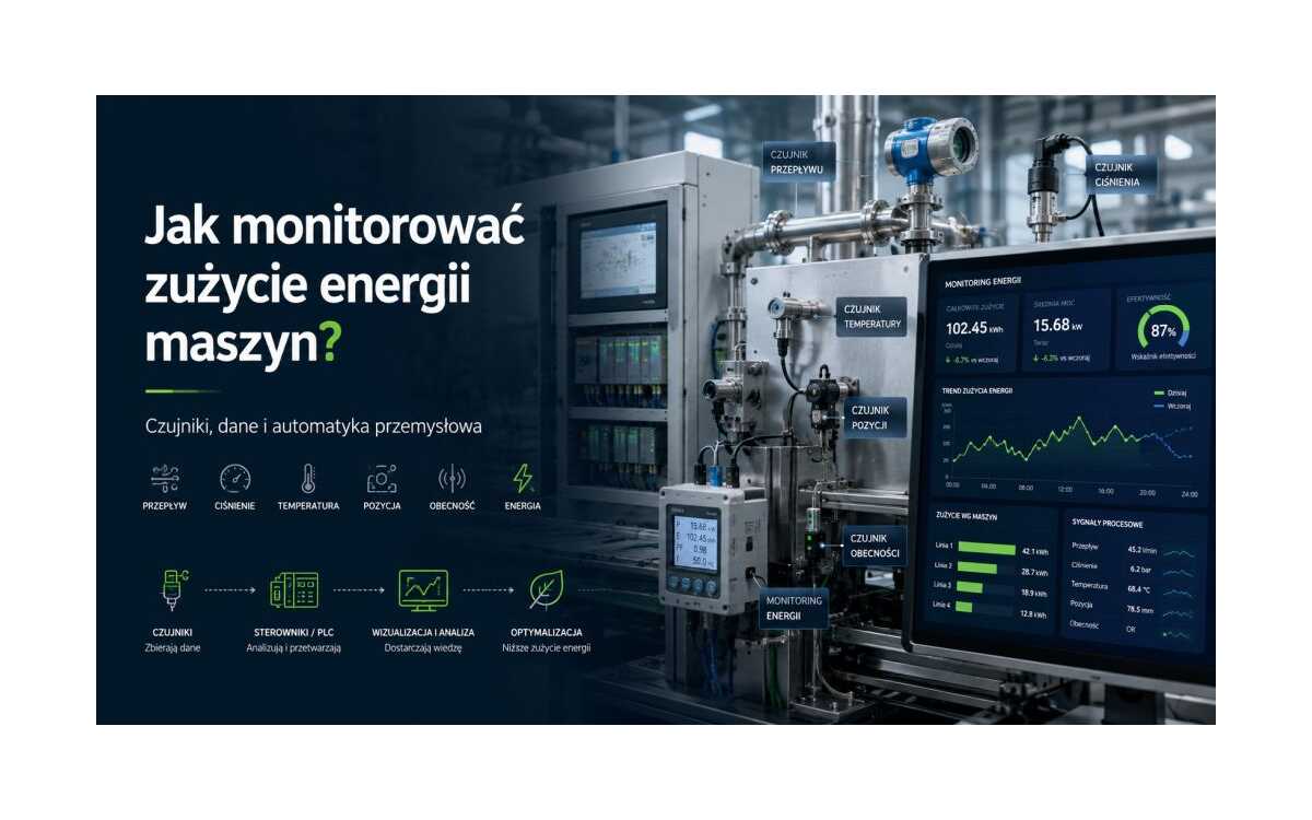 Jak monitorować zużycie energii maszyn przy pomocy czujników przemysłowych?